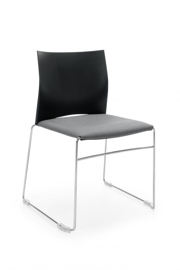 PROFIM - ARIZ Krzesło Konferencyjne 560V | Siedzisko Tapicerowane i Oparcie Plastikowe