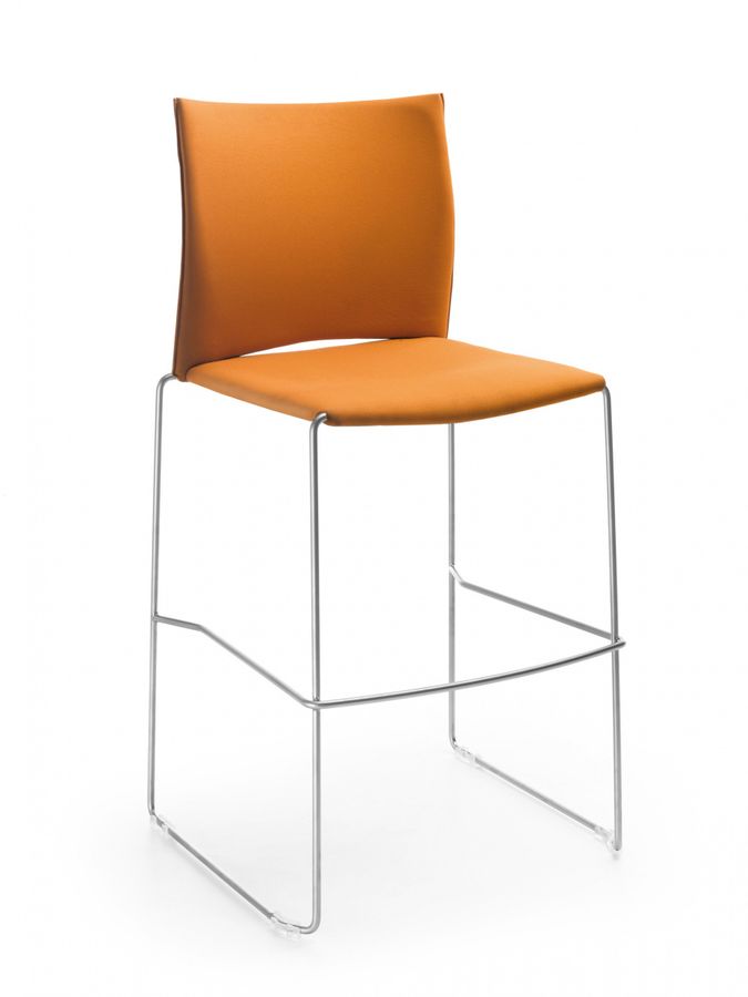 PROFIM - ARIZ Krzesło barowe 570CV | Siedzisko i oparcie tapicerowane