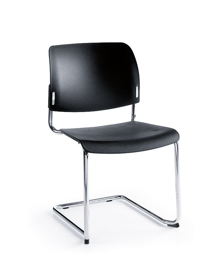 PROFIM - BIT Krzesło konferencyjne 550V | Siedzisko i oparcie plastikowe | Na płozie