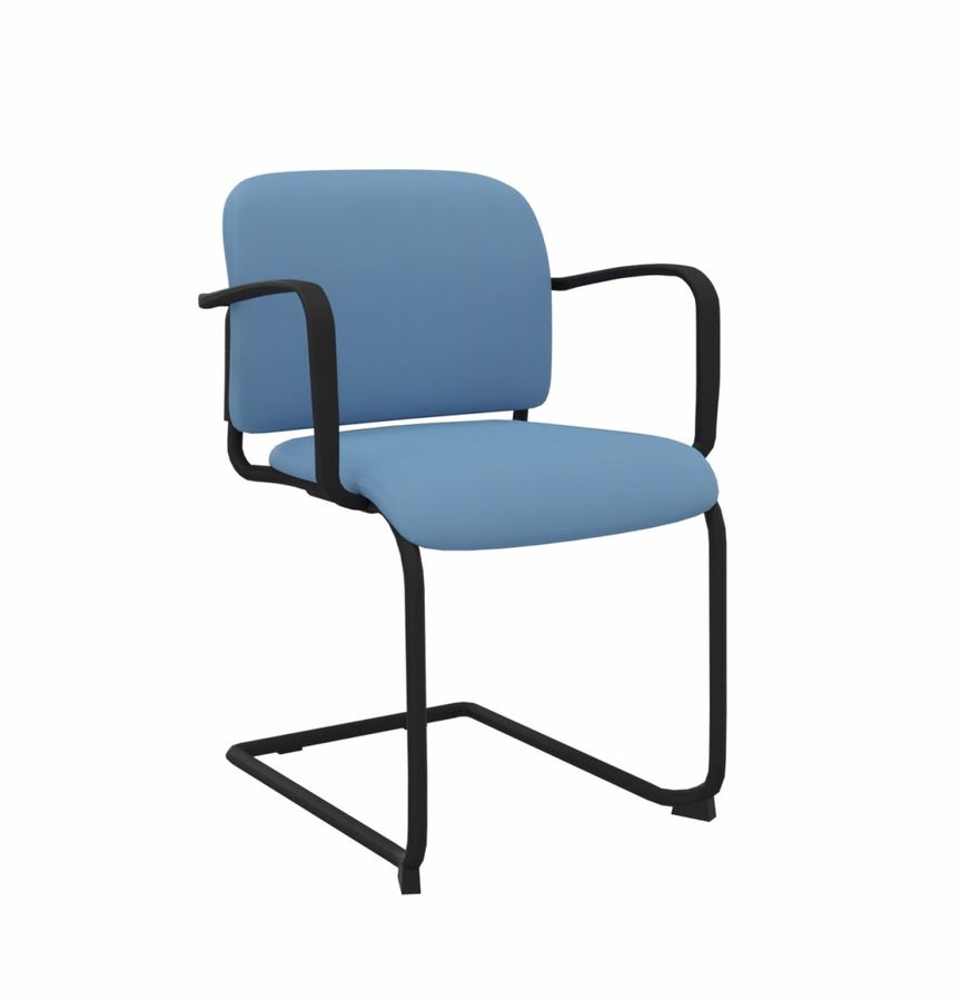 PROFIM - BIT Krzesło konferencyjne 580V | Tapicerowane siedzisko i oparcie | Na płozie