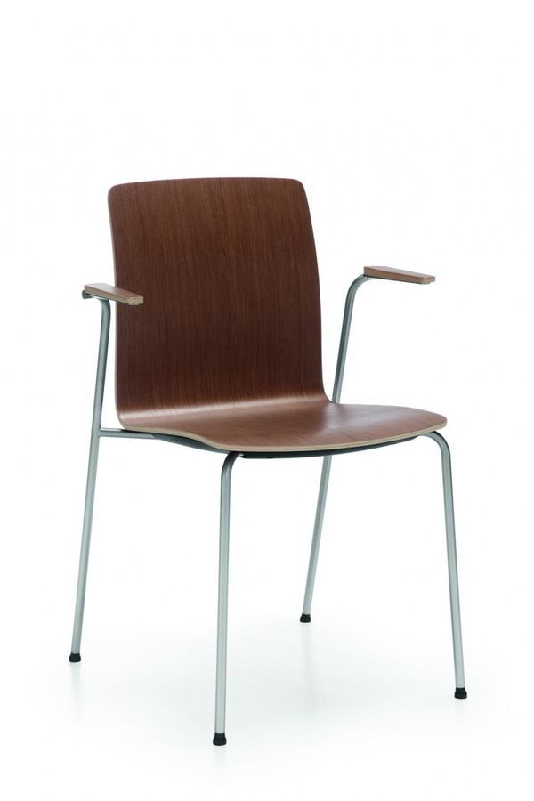 PROFIM - COM Krzesło konferencyjne K12H | Kubełek ze sklejki | Na 4 nogach