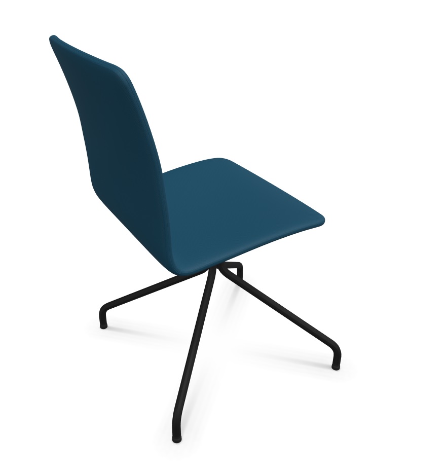 PROFIM - COM Krzesło Konferencyjne K42HS | Kubełek ze sklejki | Całość tapicerowana | Stelaż typu "pająk" | Wersja obrotowa