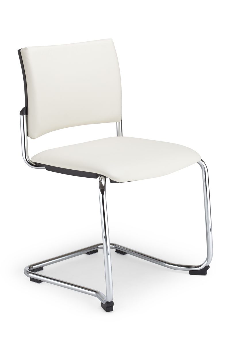 NOWY STYL - INTRATA VISITOR Krzesło konferencyjne V-31 CFBL-NA | Oparcie tapicerowane | Na płozie