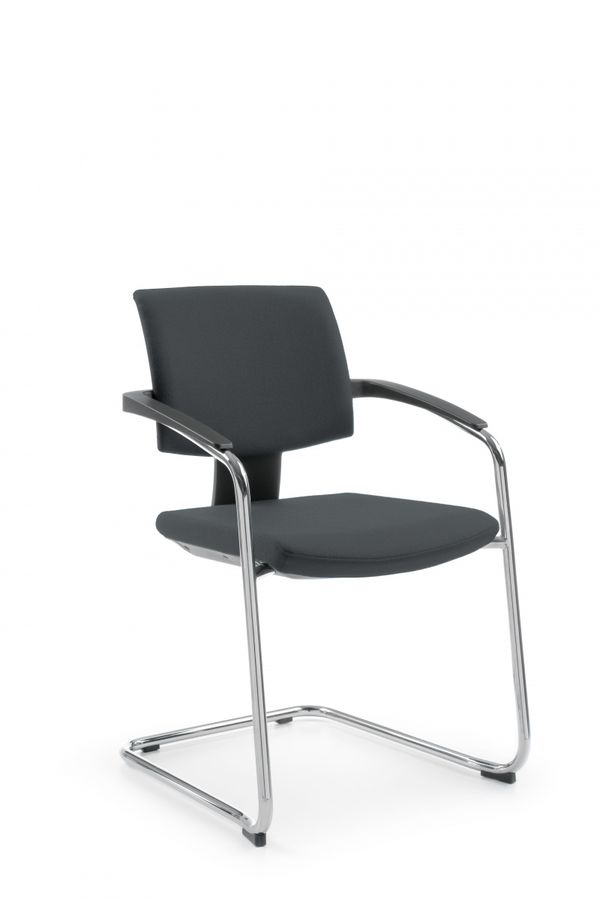 PROFIM - XENON Krzesło konferencyjne 20V | Oparcie tapicerowane | na płozie