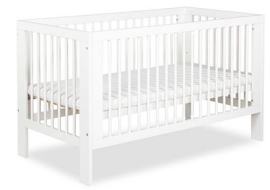 KLUPŚ - OLIVIA Łóżeczko dziecięce 140×70 Biel