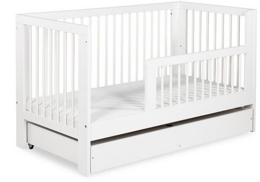 KLUPŚ - OLIVIA Łóżeczko dziecięce 140×70 Biel