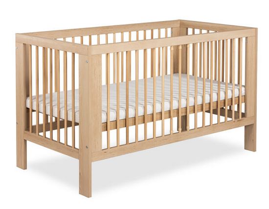 KLUPŚ - OLIVIA Łóżeczko dziecięce 140×70 Buk
