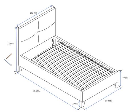 FURNITEX - LT2-FX Łóżko 90x200 | Beż | DOSTĘPNY OD RĘKI