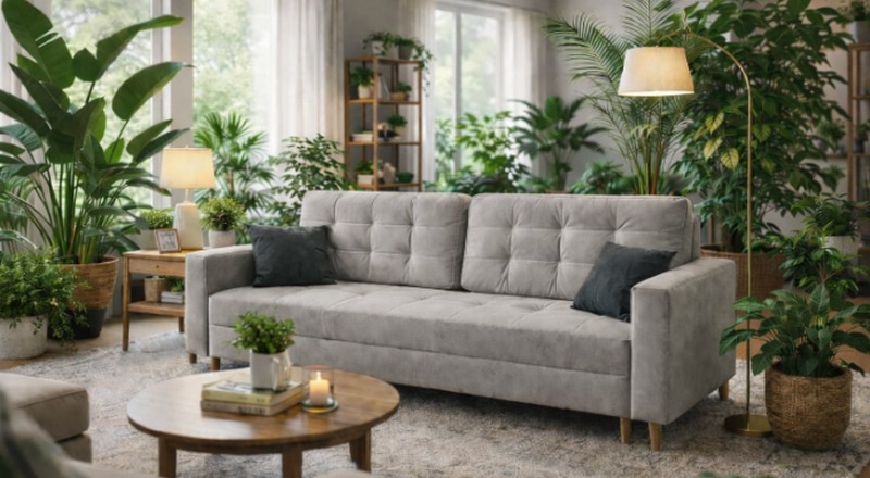 Gawin - LUBA Sofa 3DL z funkcją spania i pojemnikiem