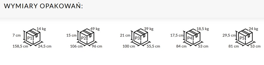 HUBERTUS - MAGRO Stół 170-410x100 | Venatino white połysk | Biały połyskl wymiar opakowań