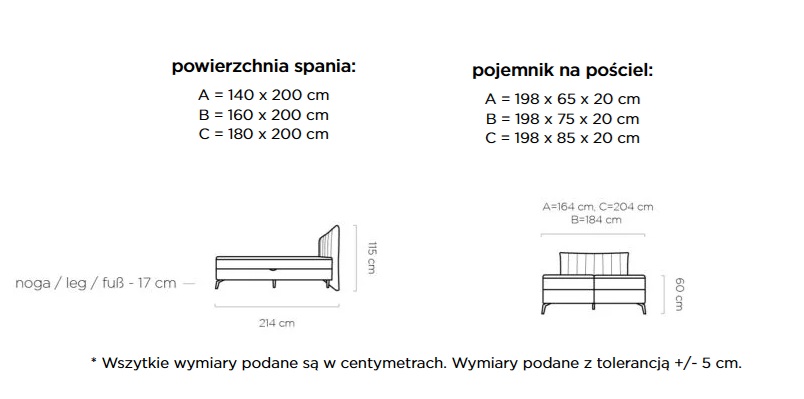 WERSAL - MARTINA Łóżko Kontynentalne 140x200 z pojemnikiem | Materac Pocket | Top zintegrowany