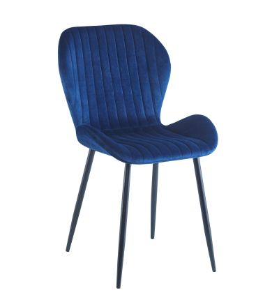 FURNITEX - K1-FX Krzesło | Velvet | Niebieskie