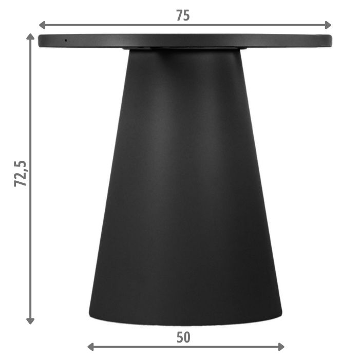 STEMA - Podstawa do stolika SH-6671-2/B | Średnica 50 cm | Czarna