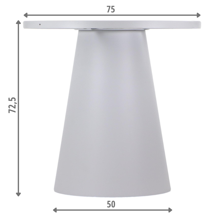 STEMA - Podstawa do stolika SH-6671-2/W | Średnica 50 cm | Biała