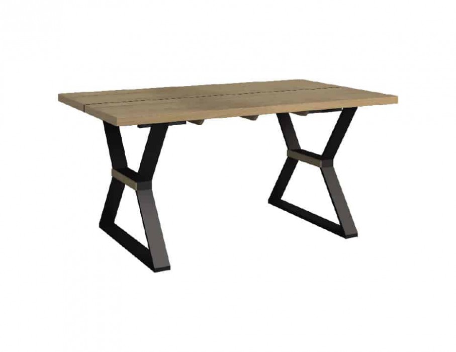 MEBIN - Pik Stół Prime II 140 z wsadami dokładanymi | Drewno dębowe