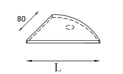 AMS Meble Biurowe - Przystawka do biurka P8 | L=80 cm
