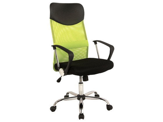 SIGNAL - Fotel obrotowy Q-025 | Zielony | Czarny