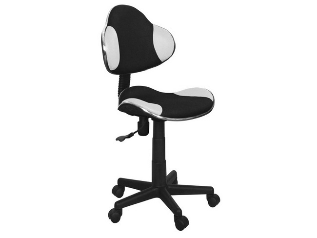SIGNAL - Fotel obrotowy Q-G2 | Czarny | Biały