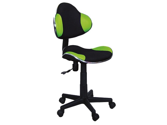 SIGNAL - Fotel obrotowy Q-G2 | Zielony | Czarny