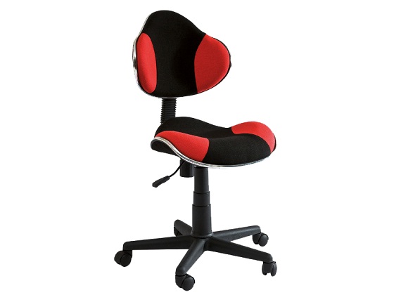 SIGNAL - Fotel obrotowy Q-G2 | Czerwony | Czarny