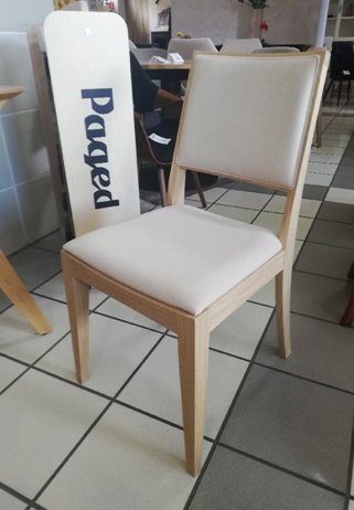PAGED - RENO Krzesło dąb | Dąb naturalny matowy (F00) | Tkanina Matt Velvet 08 | 6 sztuk | DOSTĘPNE OD RĘKI