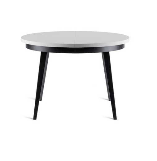 HALEX - SILVIO 04 Stół | Buk biały | Czarny | Metal czarny