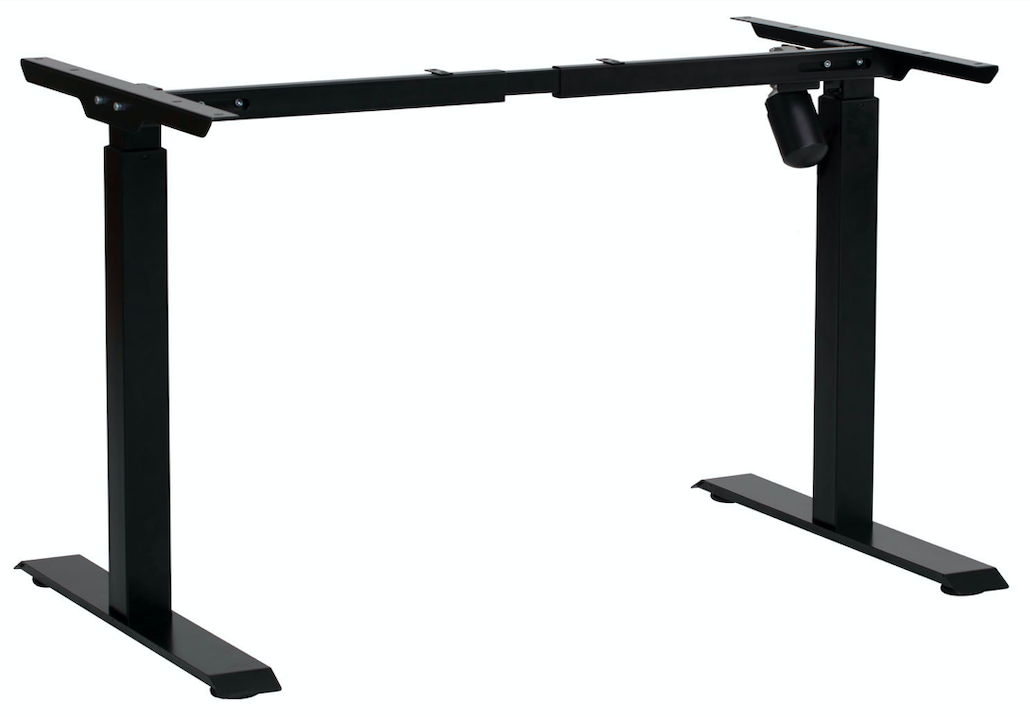 HOLME - Stelaż do biurka Single Basic | Nowoczesny i ergonomiczny | Wyposażony w 1 silnik | Czarny