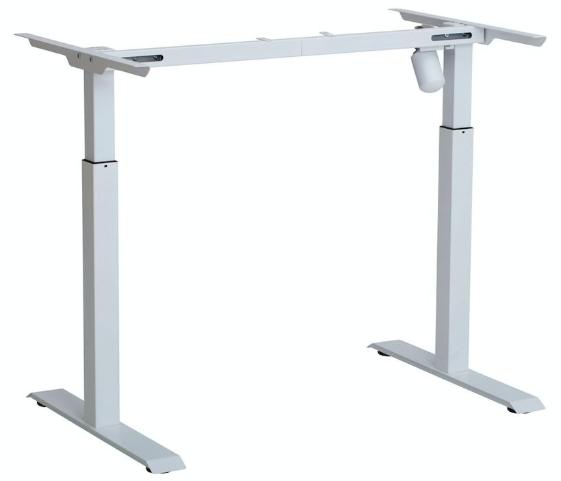 HOLME - Stelaż do biurka Single Basic | Nowoczesny i ergonomiczny | Wyposażony w 1 silnik | Biały