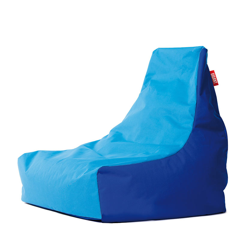 GIGANT PUFA - Fotel SIT niebiesko-błękitny