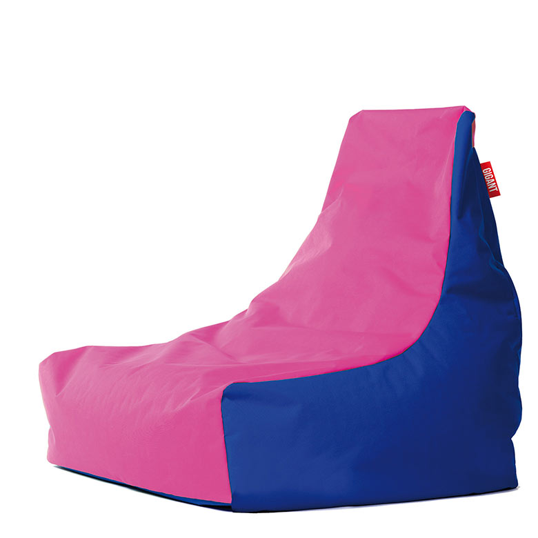 GIGANT PUFA - Fotel SIT niebiesko-różowy