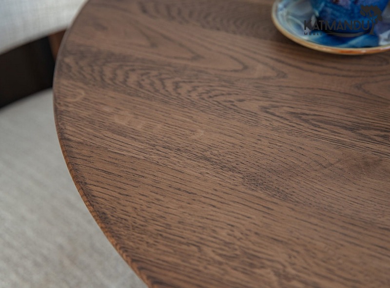 KATMANDU MEBLE - ORBETELLO Stół okrągły rozkładany 110-160 | Tabacco | KULSR110T