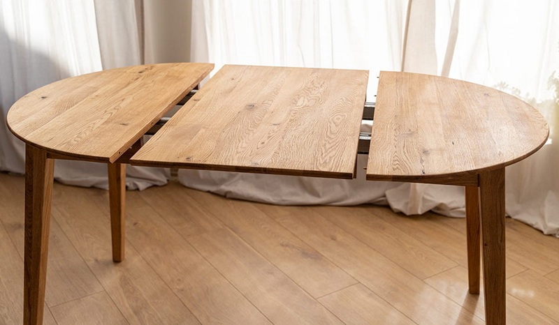 KATMANDU MEBLE - ORBETELLO Stół okragły rozkładany 90-140 | Dąb | KULSR9050