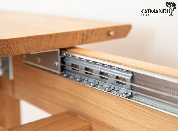 KATMANDU MEBLE - ORBETELLO Stół prostokątny rozkładany 120-165x80 | Dąb | KULSR12045