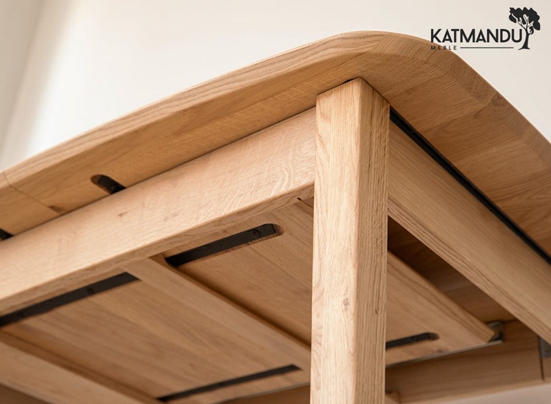 KATMANDU MEBLE - ORBETELLO Stół prostokątny rozkładany 120-165x80 | Dąb | KULSR12045