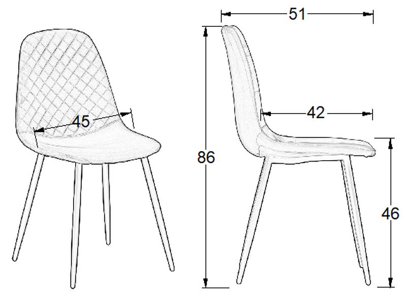 STEMA - Krzesło CN-6001 | Szary