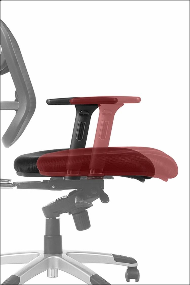 STEMA - Fotel obrotowy HN-5018 | Bordo | Z wysuwem siedziska