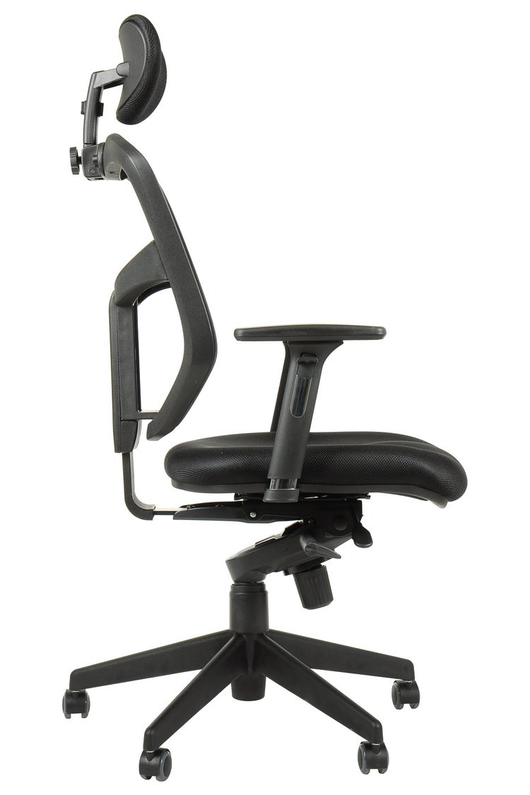 STEMA - Fotel obrotowy HN-5038 | Czarny | Z wysuwem siedziska
