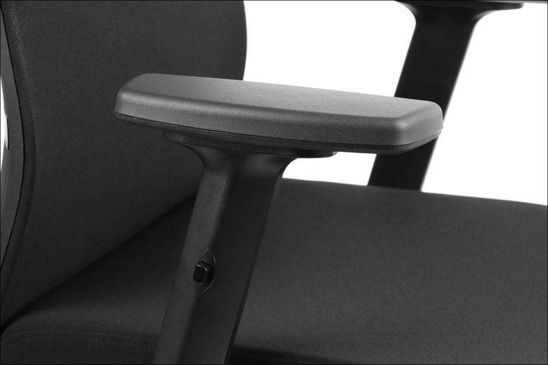 STEMA - Fotel obrotowy RIVERTON F/H | Czarno - Czarny | Z wysuwem siedziska