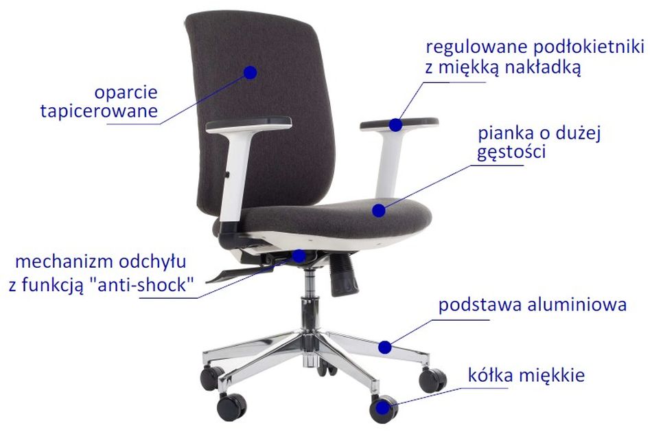 STEMA - Fotel obrotowy ZN-605-W | Tkanina 26
