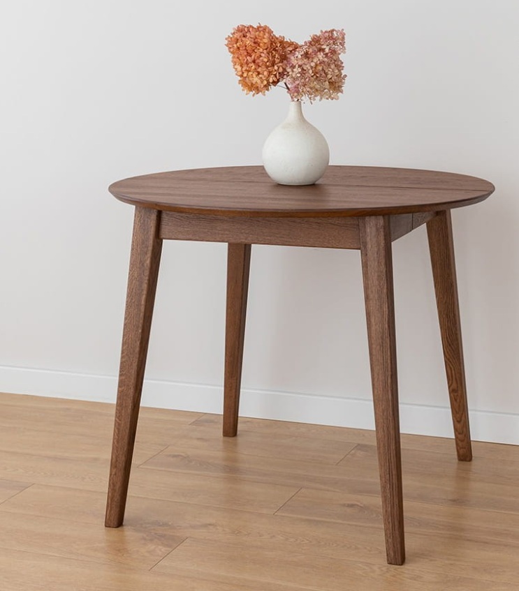 KATMANDU MEBLE - ORBETELLO Stół okragły rozkładany 90-190 | Tabacco | KULSR902x50T