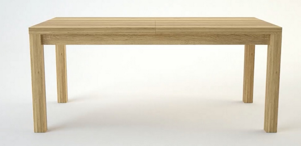 ORTUS - ROYALINE S11 Stół rozkładany | Dąb drewno lite | 142-202x90x78 | SM wkładka motylkowa środkowa