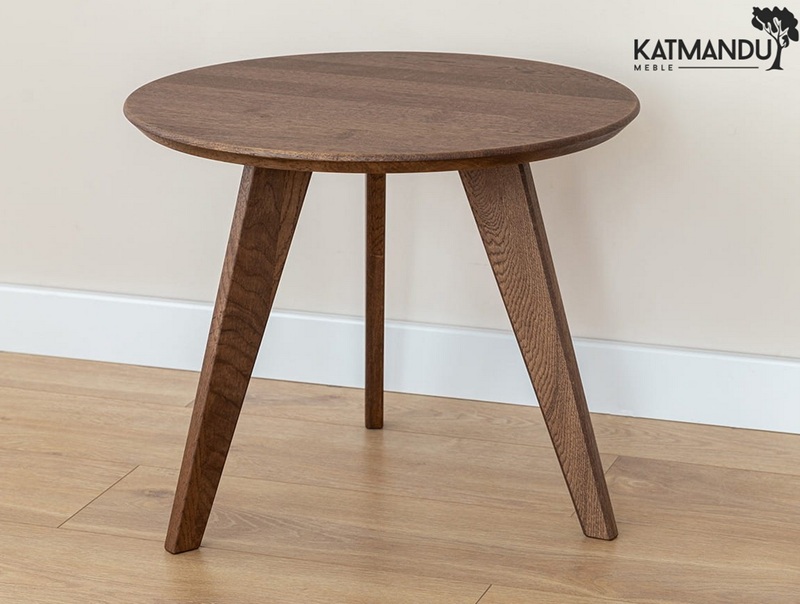 KATMANDU MEBLE - ORBETELLO Ława okrągła 50 | Tabacco | 3SORB50T