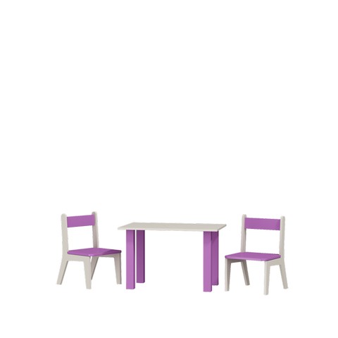 BabyBest - FLOWER Stolik i dwa krzesełka komplet SiK