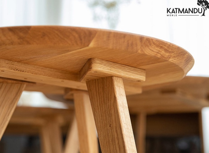 KATMANDU MEBLE - ORBETELLO Ława okragła 50 | Dąb | 3SORB50
