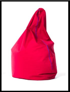 GIGANT PUFA - Pufa Bag | Kolor Czerowny