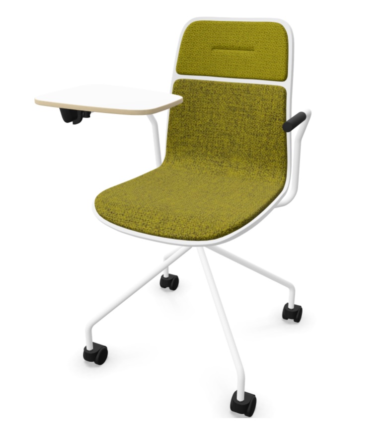 NOWY STYL - VAPAA Krzesło Ramowe FRAME CHAIR 4S W HB | Sklejka bukowa / Bejcowana z nakładkami tapicerowanymi | Podłokietniki | Wysokie oparcie