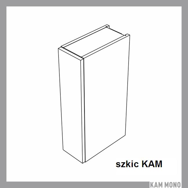 KAM - KAMMONO Szafka W... .1/61 | MN 15-20 | Górna | 1-drzwi | Front frezowany