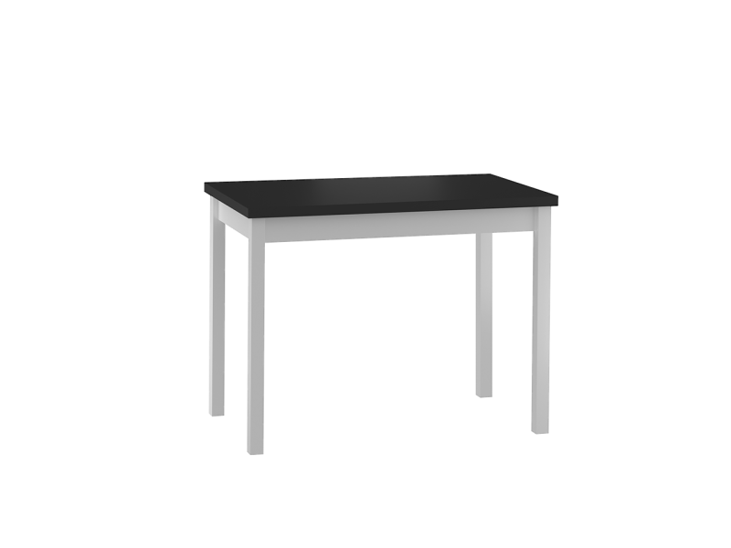 FURNITEX - MARCO Stół | 100x60 | Czarny | Podstawa biała