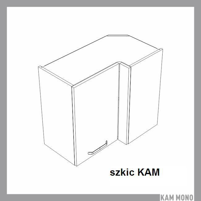 KAM - KAMMONO Szafka WRP70x40/61 | Górna | Narożna | Front frezowany