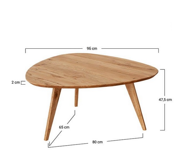 KATMANDU MEBLE - ORBETELLO Ława owalna 96 | Dąb | 3SORB59